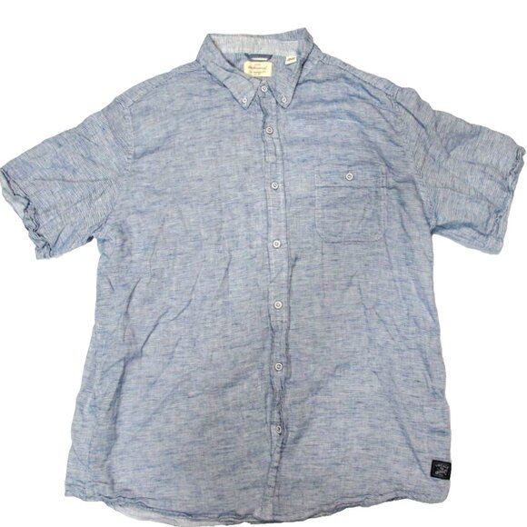 Original Weatherproof Vintage Linen  Button Down Shirt Men's Size XL - Picture 1 of 5